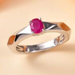 Montepuez Ruby Art Deco Ring